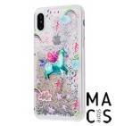 Чехол TPU Lovely Stream Единорог бирюзовый для iPhoneXS Max