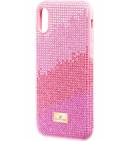 Чехол Swarovski розовый кристалл для iPhoneX/XS
