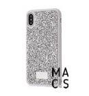 Чехол TPU камни Bling World серебро для iPhone XSMax