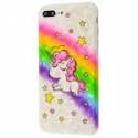Чохол TPU Blood of Jelly Cute єдиноріг веселка для iPhone7/8