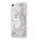 Чехол TPU Lovely Stream Единорог серый для iPhone 7