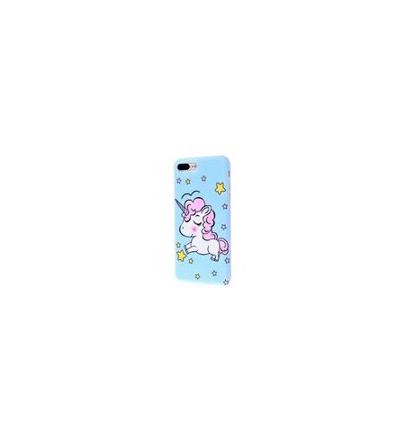 Чехол TPU Unicorn case голубой единорог для iPhone7Plus/8Plus