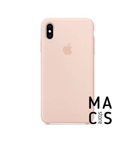 Чехол TPU розовый песок Apple Logo для iPhone Xs