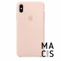 Чохол TPU рожевий пісок Apple Logo для iPhone Xs