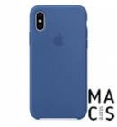 Оригинальный чехол Silicone Case Delft Blue (MVF12) для iPhone X/XS (синий)