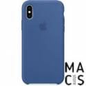 Оригінальний чохол Silicone Case Delft Blue (MVF12) для iPhone X/XS (синій)