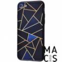Чохол Glass+TPU призма темно-синій для iPhone X/XS