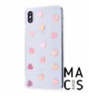 Чехол TPU прозрачный сердца для iPhone 11 Pro Max
