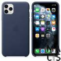 Чехол TPU тёмно-синий Apple Logo для iPhone 11Pro Max