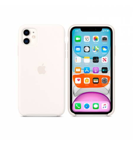 Силиконовый чехол Apple Silicone Case White (MWVX2) для iPhone 11
