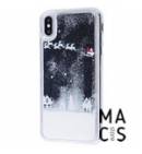 Чехол Let it snow серый для iPhone XS Max