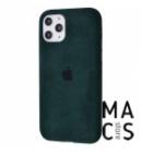 Чехол Alcantara Protect для iPhone 11Pro темно-зеленый