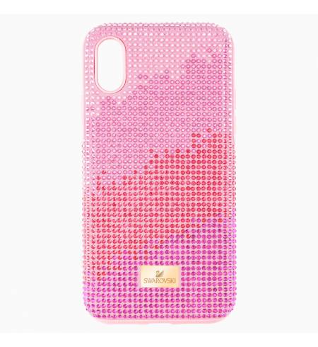 Чехол Swarovski розовый кристалл для iPhoneX/XS