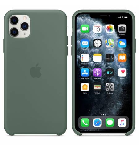 Силиконовый чехол Apple Silicone Case Pine Green (MX012) для iPhone 11 Pro Max