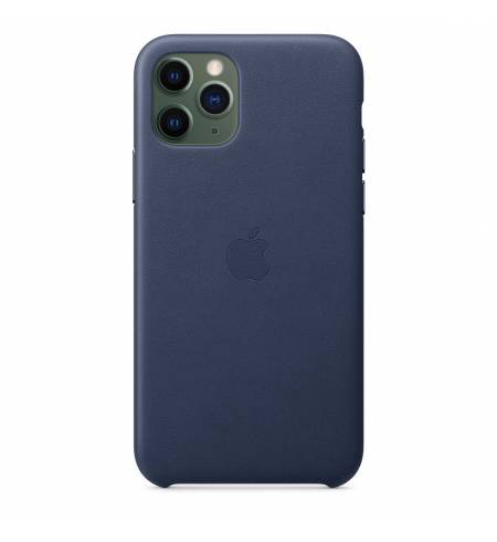 Кожаный чехол Apple Leather Case Midnight Blue (MWYG2) для iPhone 11 Pro