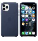 Кожаный чехол Apple Leather Case Midnight Blue (MWYG2) для iPhone 11 Pro