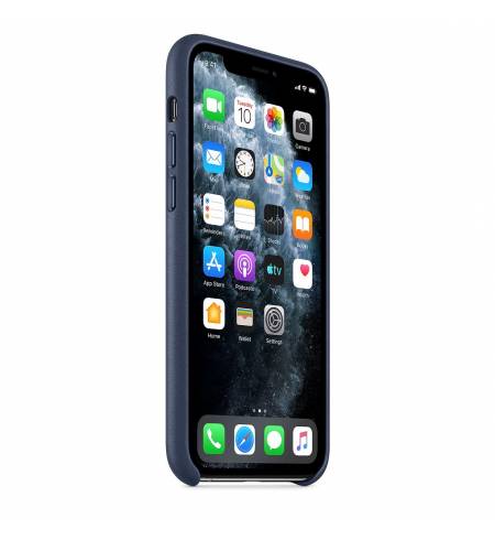 Кожаный чехол Apple Leather Case Midnight Blue (MWYG2) для iPhone 11 Pro