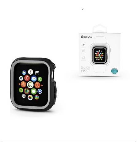 Бампер TPU for Apple Watch 40mm/44mm Black-Grey