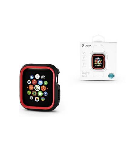 Бампер TPU for Apple Watch 40mm/44mm Black-Red