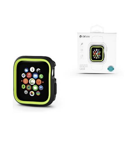 Бампер TPU for Apple Watch 40mm/44mm Black-Yellow