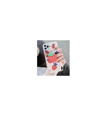 Чехол TPU Fruits клубничка для iPhone XS