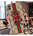 Чехол TPU Gucci бежевый змея для iPhone11Pro