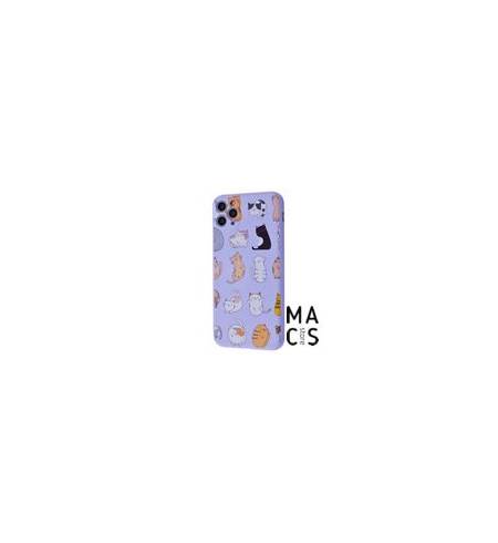 Чехол WAVE funny cats purple для iPhone 11Pro Max