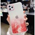 Чохол прозорий мармур червоний для iPhone 11