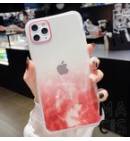 Чехол прозрачный мрамор красный для iPhone 11Pro Max