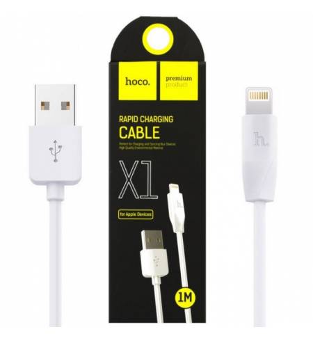 Кабель Hoco USB to Lightning 1m White X1