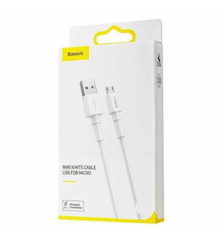 Кабель Baseus USB to Micro USB 1m White