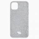 High чохол Swarovski для iPhone 12/12 Pro, Кристал відтінок срібла