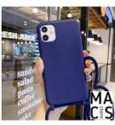 Чехол синий с шнурком для iPhone 12 Pro Max