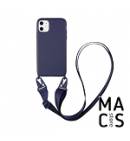 Чехол темно-синий с ремешком для iPhone 12 Pro Max