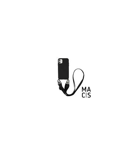 Чехол черный с ремешком для iPhone 12 Pro 