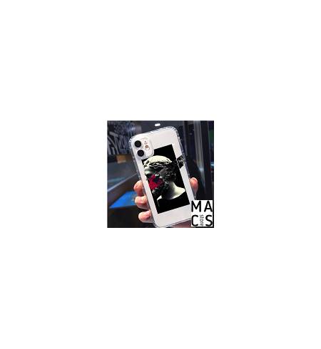 Чехол TPU прозрачный абстракция статуя iPhone 12 Pro Max