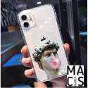Чохол TPU прозорий статуя iPhone 12 \12Pro