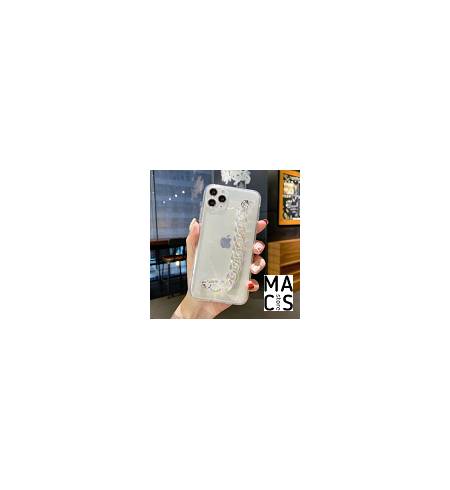 Чехол прозрачный ремешек блеск для iPhone 12 Pro 