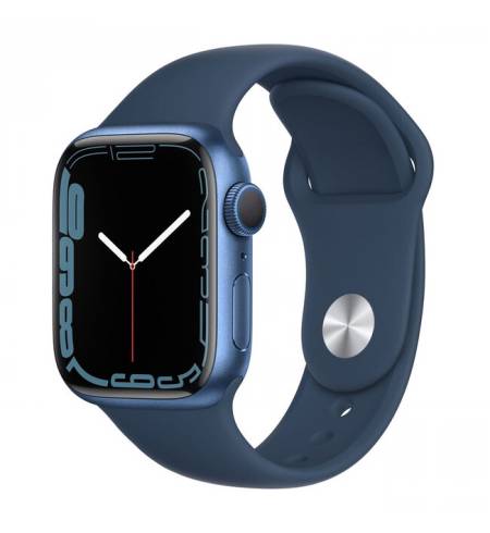 Apple Watch Series 7 41mm Blue Aluminum Case with Abyss Blue Sport Band