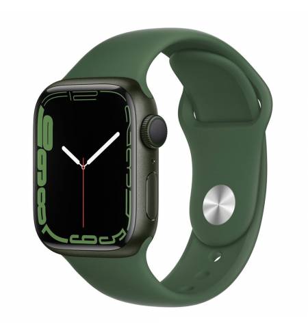 Apple Watch Series 7 41mm Green Aluminum Case with Clover Sport Band