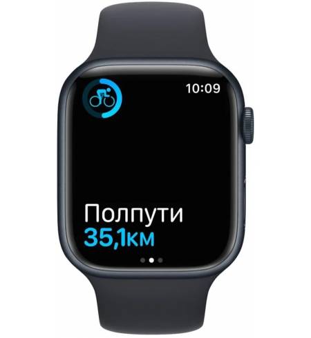 Apple Watch Series 7 45mm Midnight Aluminum Case with Midnight Sport Band