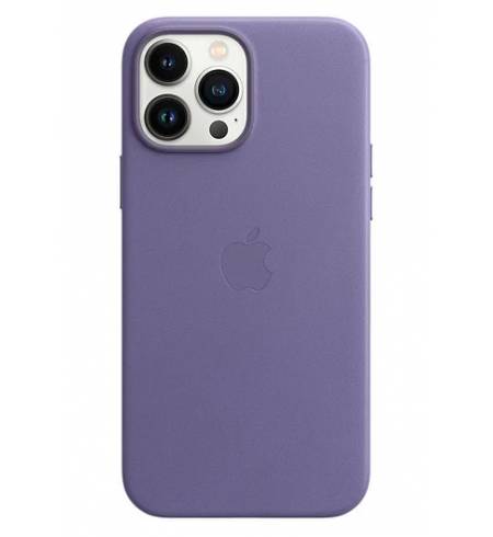 Чехол кожа Magsafe фиолетовый для iPhone 13 Pro Max