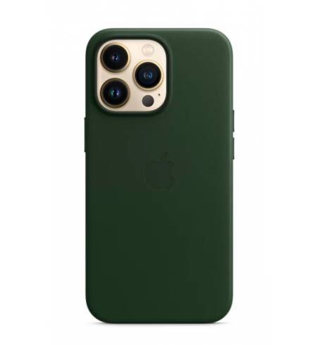 Чехол (OR) Leather Case Sequoia Green iPhone 13 Pro