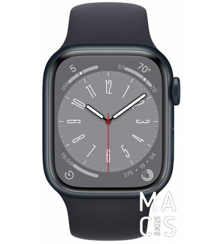 Apple Watch Series 8 41mm Midnight Aluminum Case with Midnight Sport Band