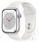 Apple Watch Series 8 41mm Silver Aluminum Case with Silver Sport Band