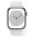 Apple Watch Series 8 41mm Silver Aluminum Case with Silver Sport Band