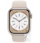 Apple Watch Series 8 45mm Starlight Aluminum Case with Starlight Sport Band