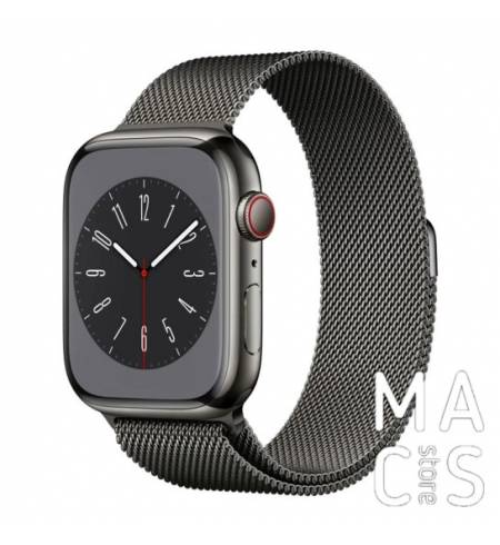 Apple Watch Series 8 GPS + Cellular 41mm Graphite S. Steel Case w. Milanese Loop Graphite 