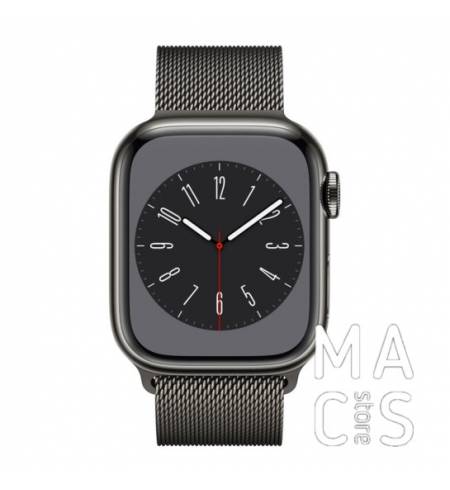 Apple Watch Series 8 GPS + Cellular 41mm Graphite S. Steel Case w. Milanese Loop Graphite 