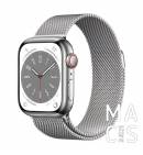 Apple Watch Series 8 GPS + Cellular 41mm Silver S. Steel Case w. Milanese Loop Silver